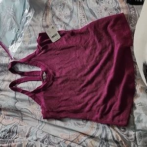 Fushia tank size L runs snug nwt